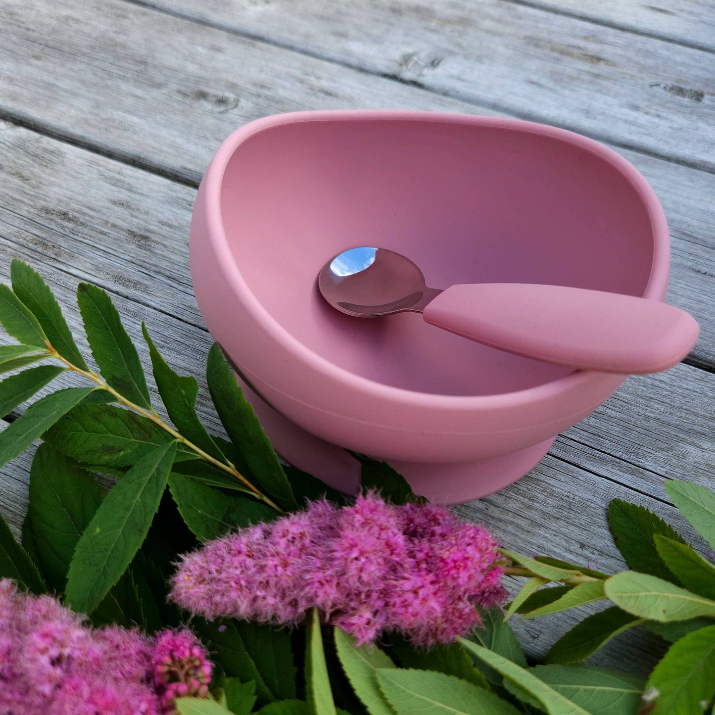 Bowl Silicone Dusty Rose