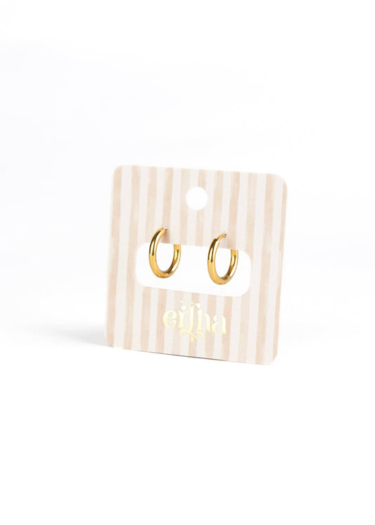 Essential Hoops - Golden Hoops: 14 mm