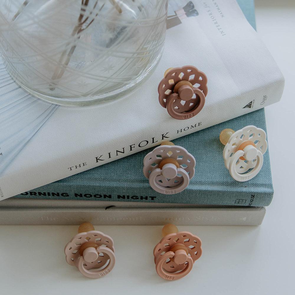 BIBS Boheme Pacifiers 2pcs - Vanilla/Peach