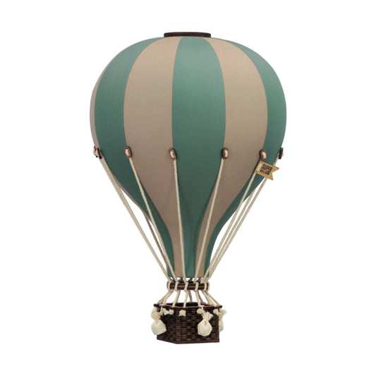 Decorative Hot Air Balloon - Pastel green, beige