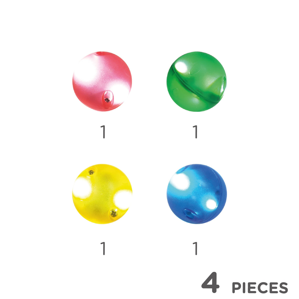 Cleverclixx Balls Pack Dazzling Lights - 4 pieces