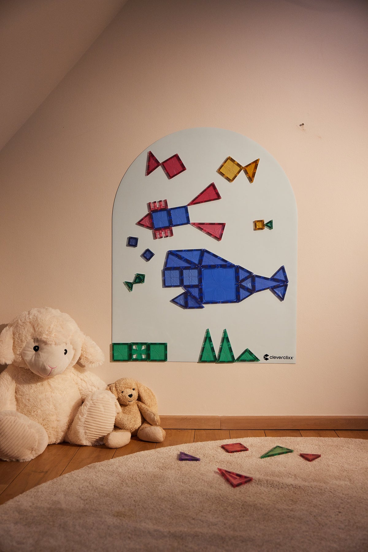 Cleverclixx Magnetic Wall Sticker 95x75 cm - Clever Blue