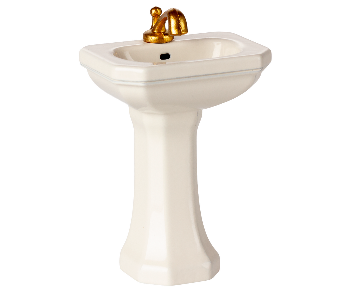 Maileg Bathroom Sink, Mouse – Off White