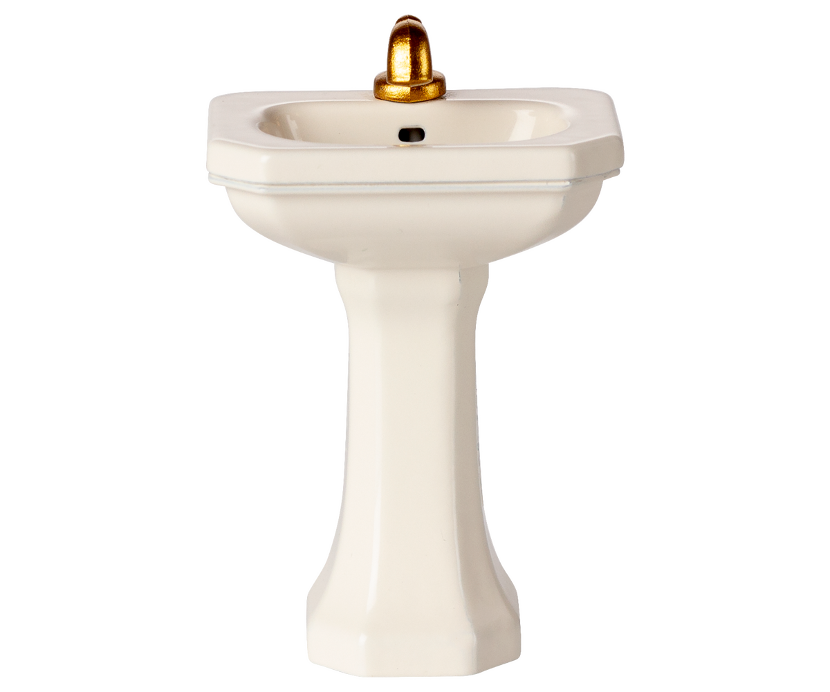 Maileg Bathroom Sink, Mouse – Off White