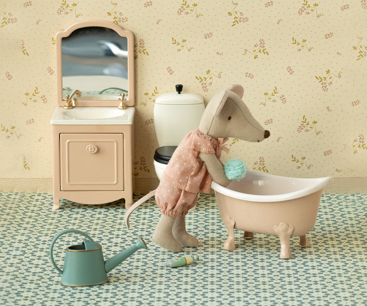 Maileg Bathtub, Mouse – Rose