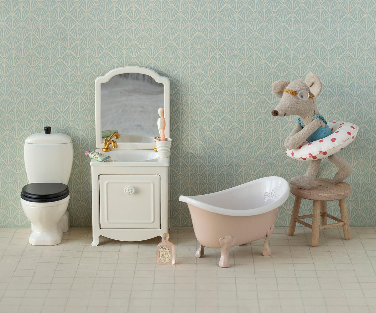 Maileg Bathtub, Mouse – Rose