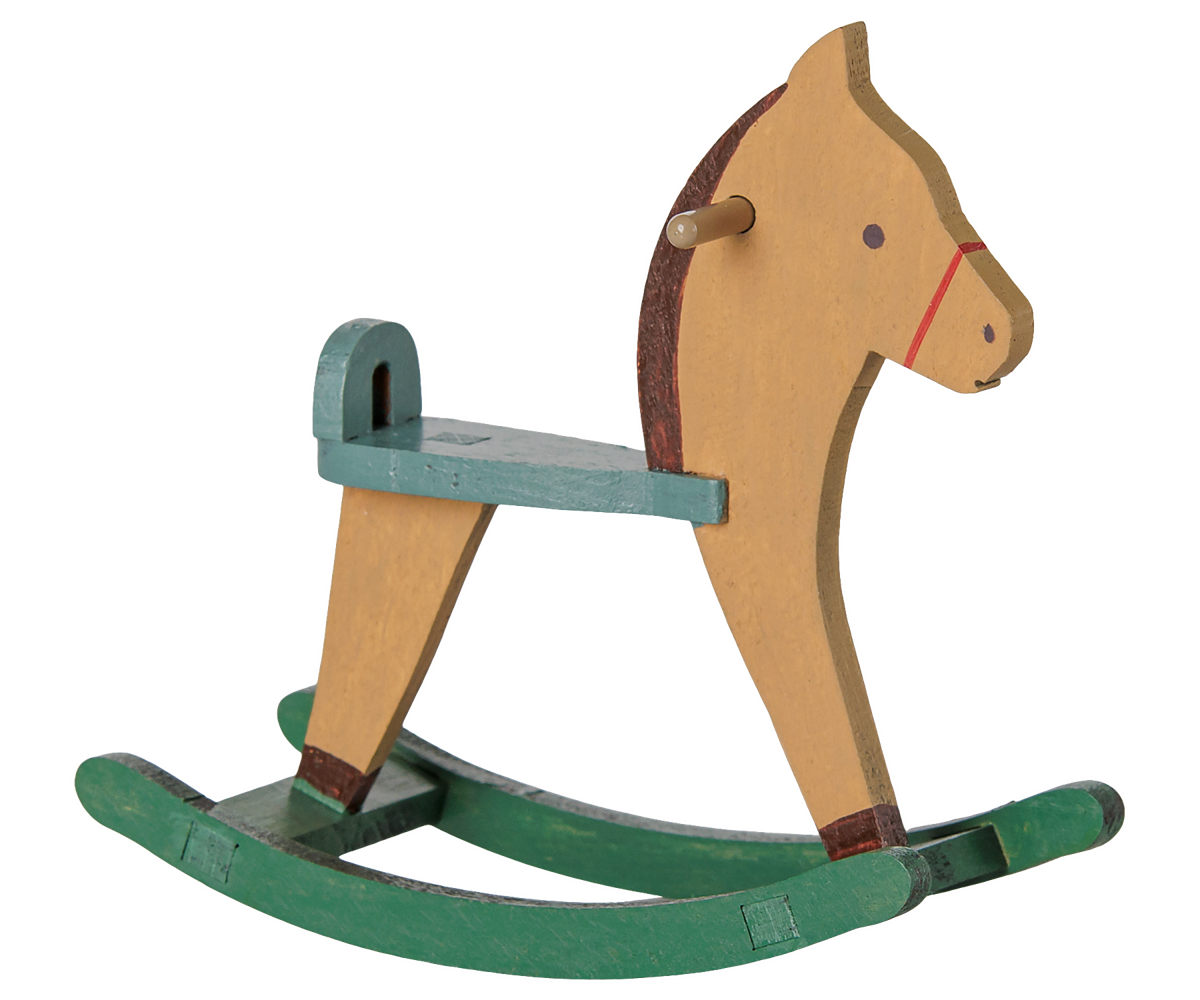 Maileg Rocking Horse, Mouse – Light Brown