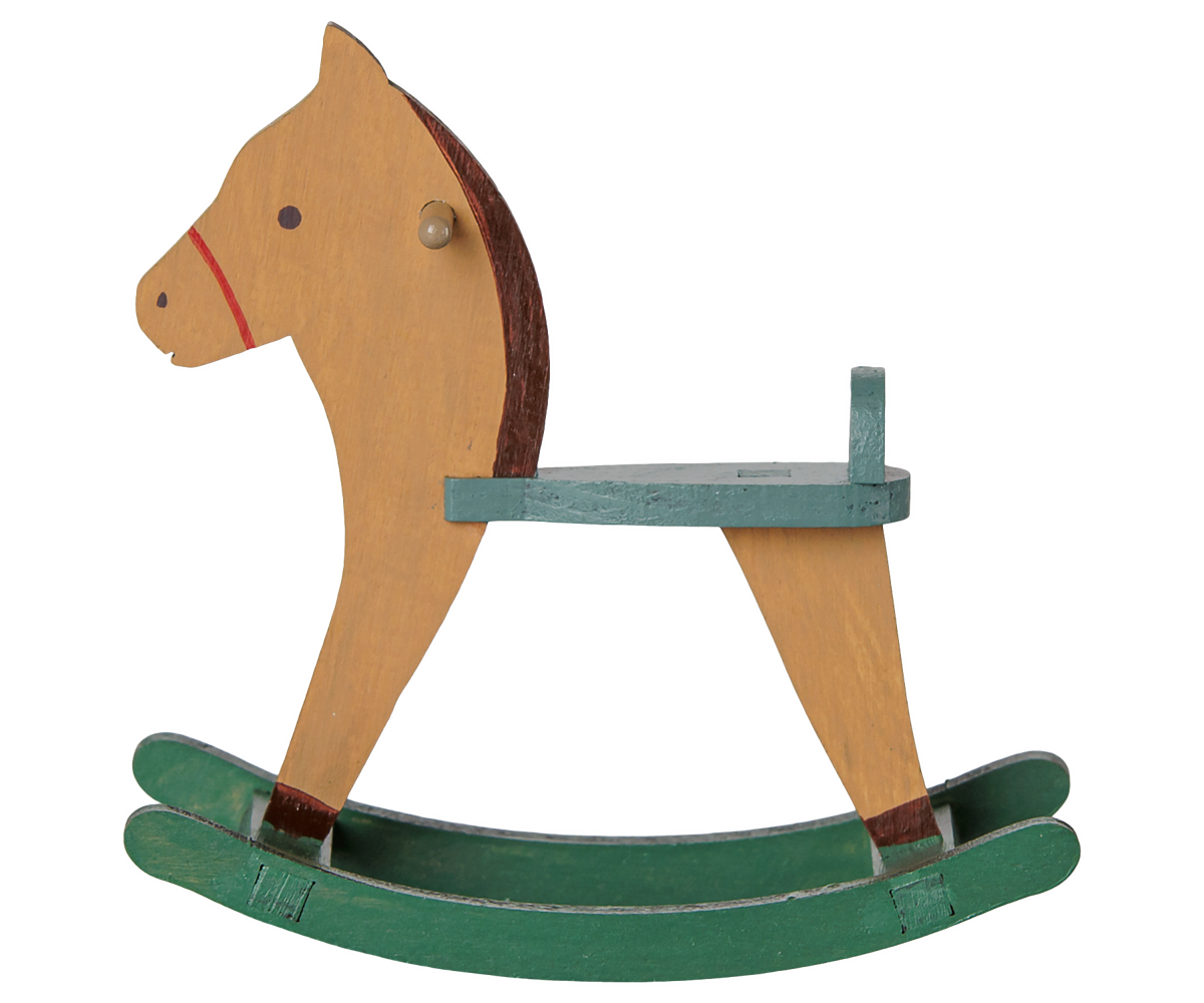 Maileg Rocking Horse, Mouse – Light Brown