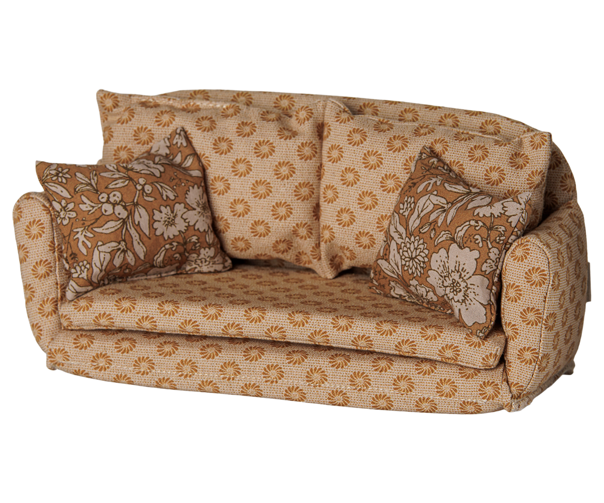 Maileg Sofa Bed, Mouse, Large – Ocher