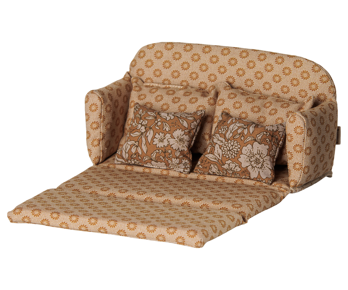 Maileg Sofa Bed, Mouse, Large – Ocher