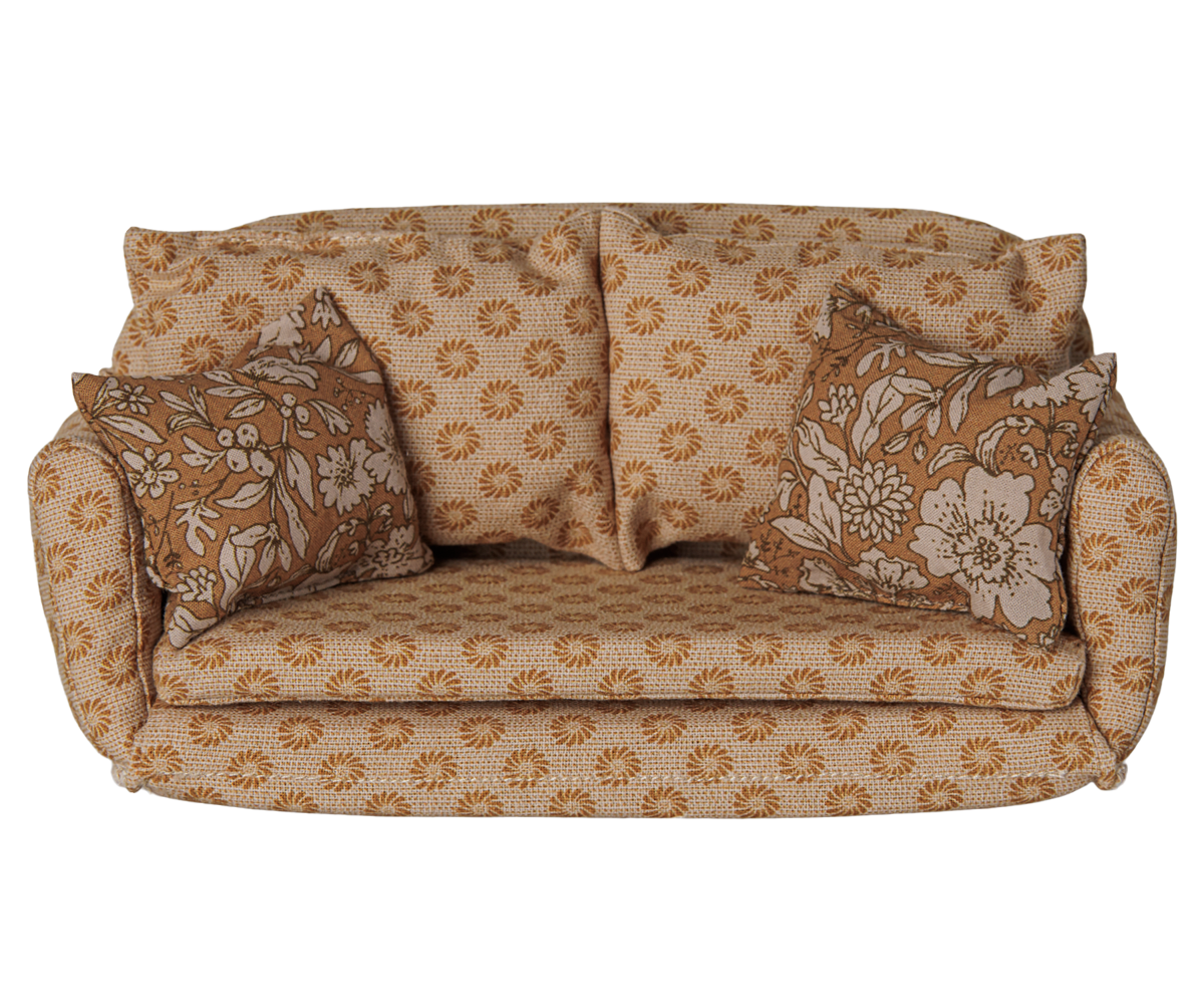 Maileg Sofa Bed, Mouse, Large – Ocher