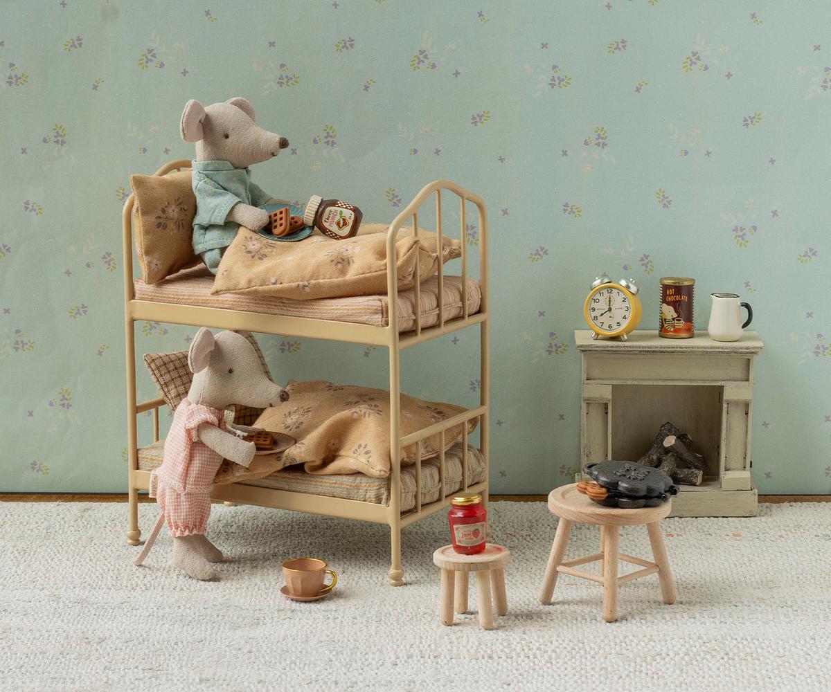 Maileg Bunk Bed, Mouse – Wheat