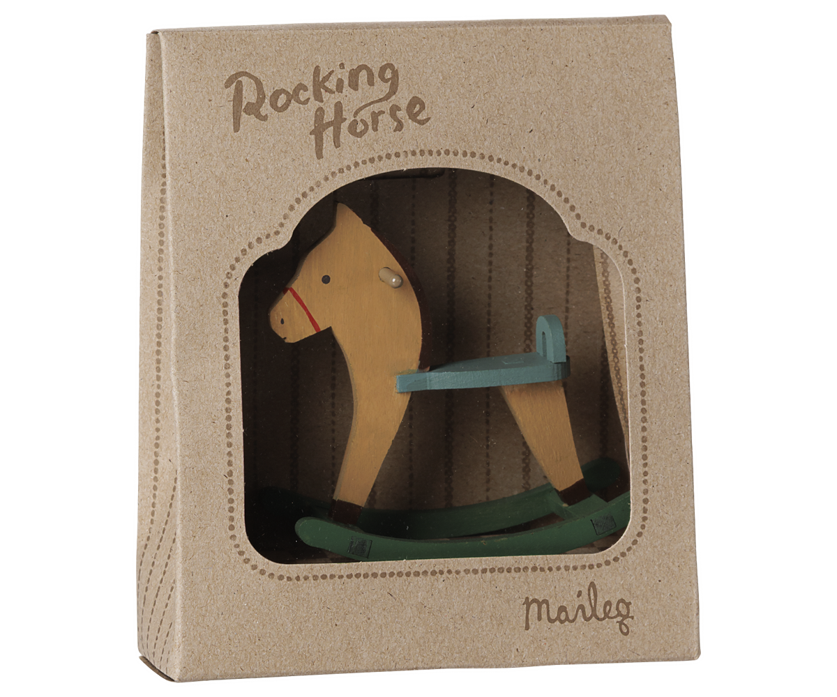 Maileg Rocking Horse, Mouse – Light Brown