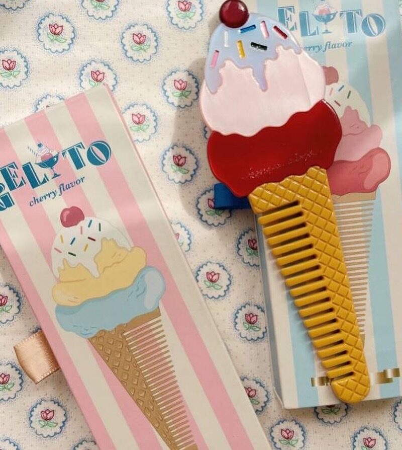 Konges Slojd Ice Cream Comb - Amour Pink