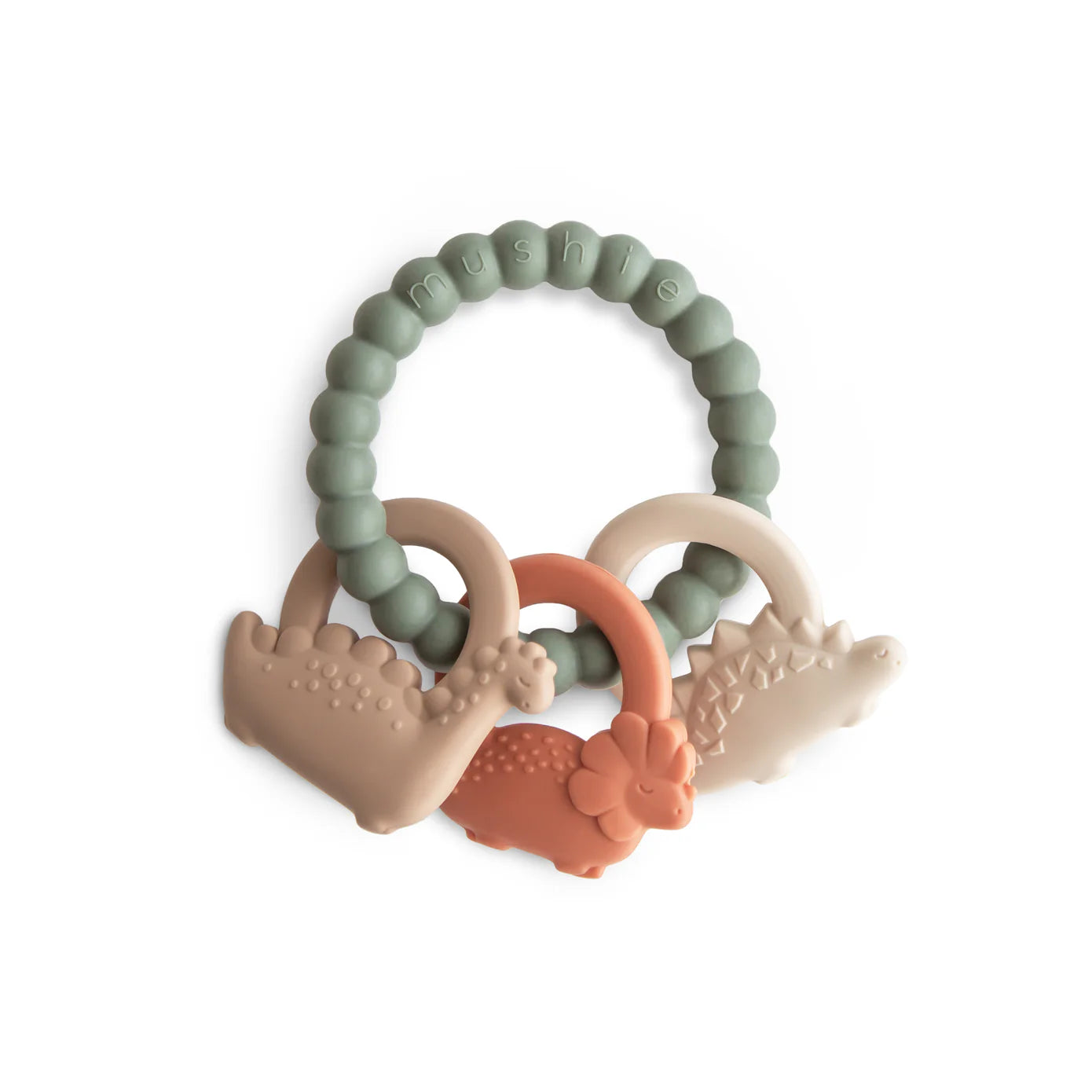 Mushie Silikona Graužamā Rotaļlieta - Dino