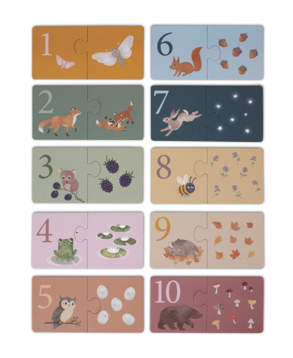Filibabba Skaitīšanas Puzle - Nordic Animals