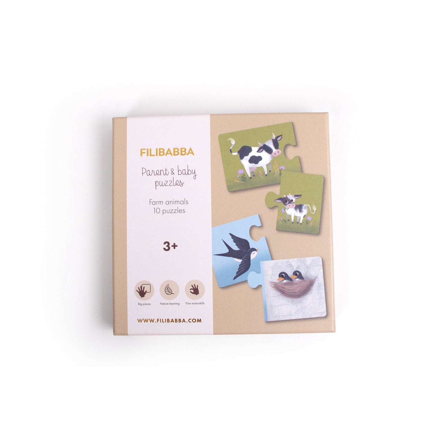 Filibabba Parent & Baby Puzzle - Farm