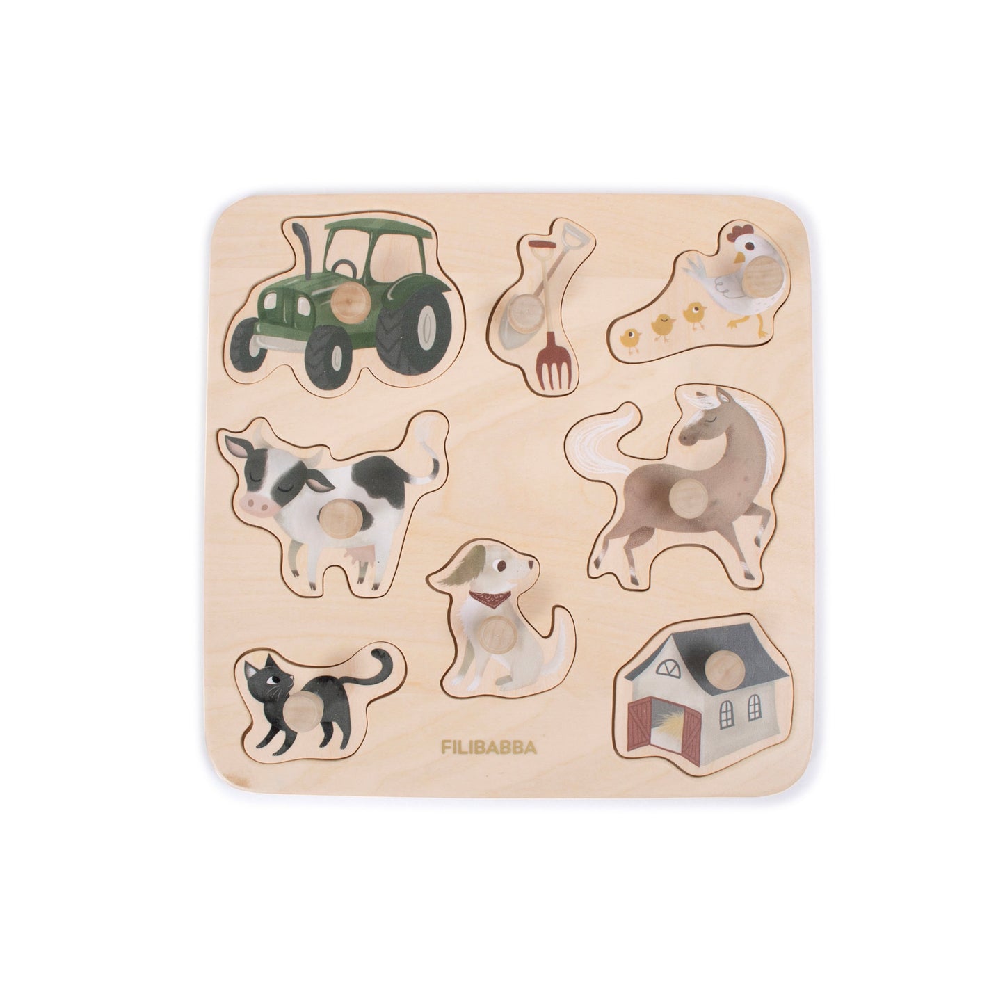 Filibabba Wooden puzzle - Magic Farm
