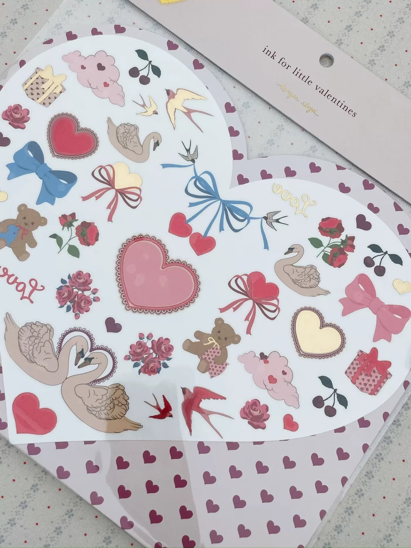 Konges Slojd Valentines Tattoos - Red