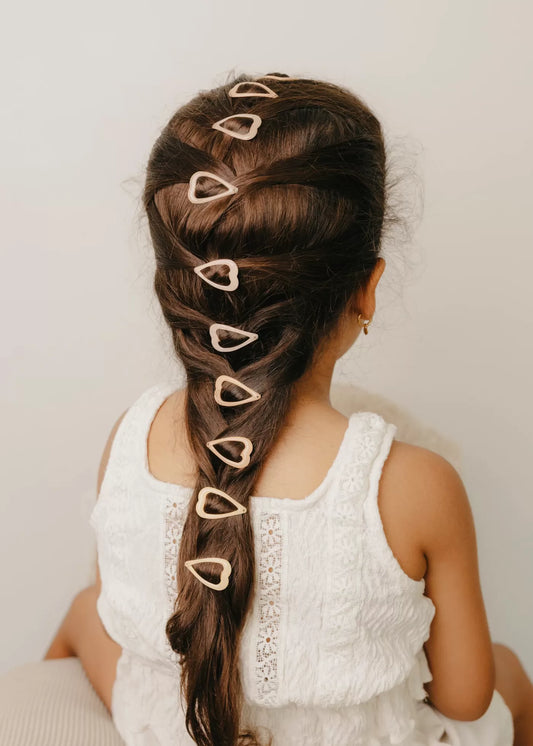 Mrs Ertha Glitter Sweetheart Hair Clips - Multicolor