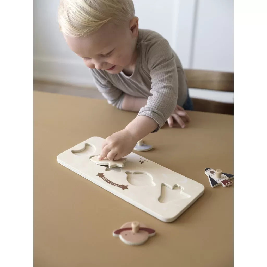 Fabelab Grip Puzzle - Space Magic - Wood