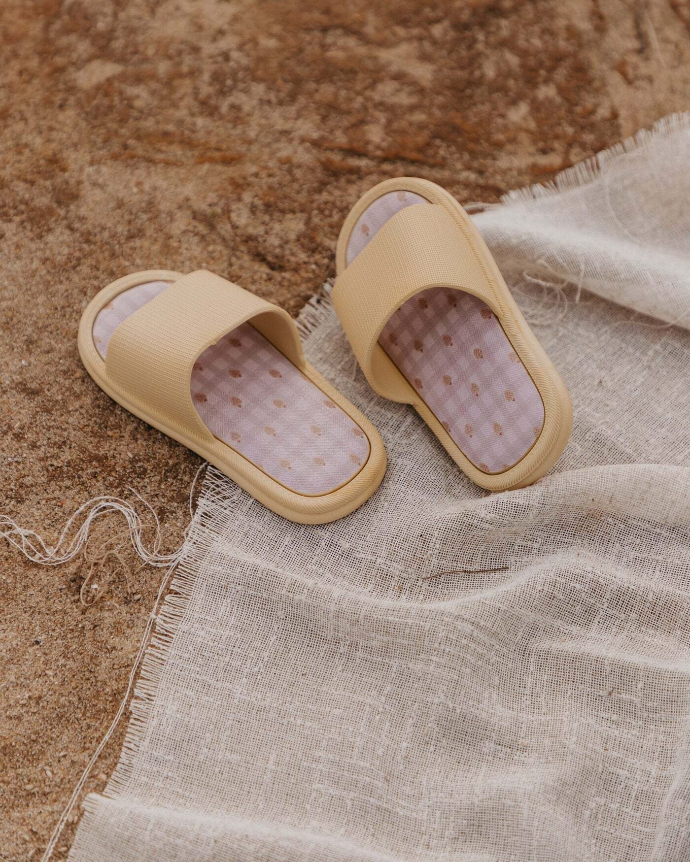 Mrs Ertha Slippers - Latte