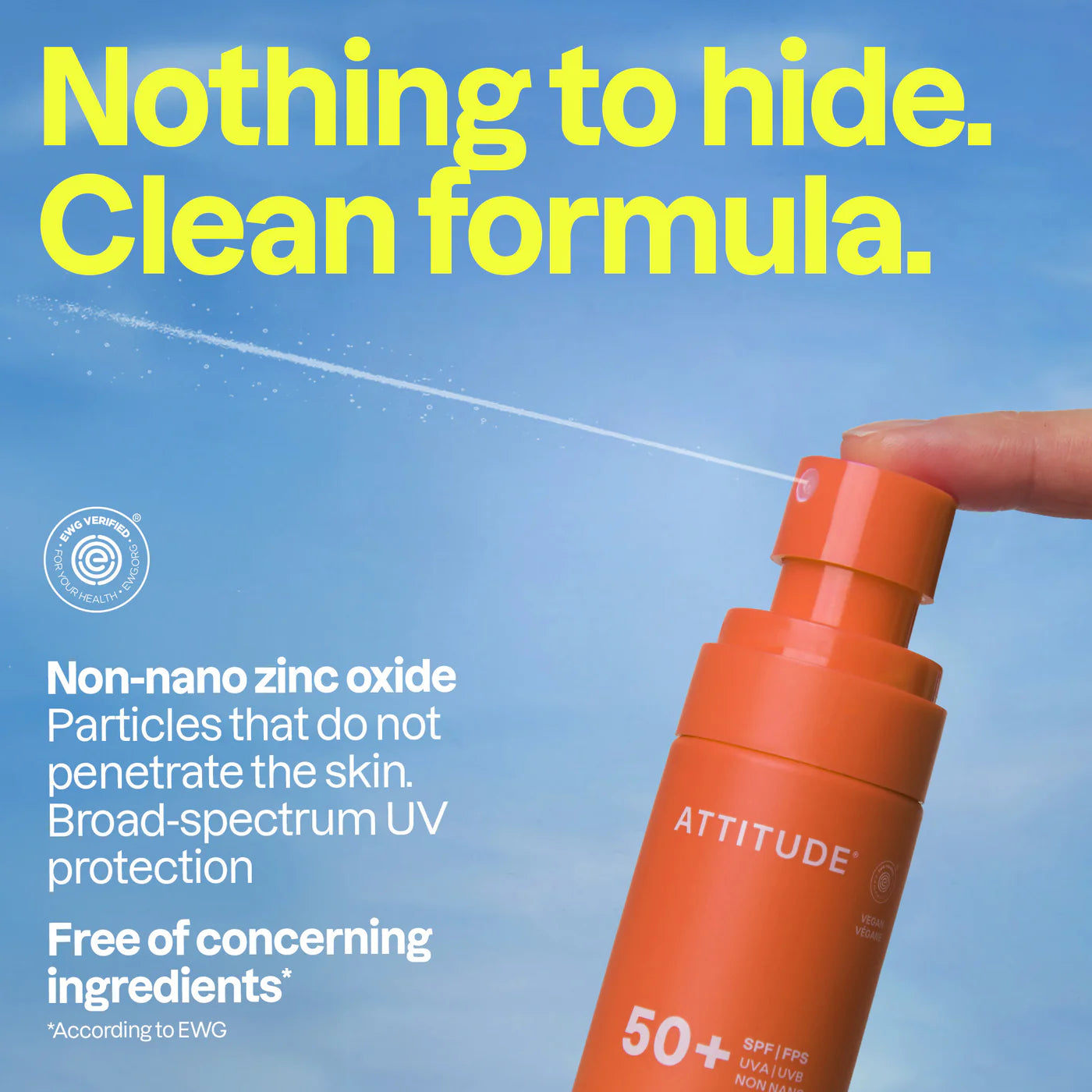 ATTITUDE Minerālais Saules Aizsargsprejs SPF 50 Tropical Coco
