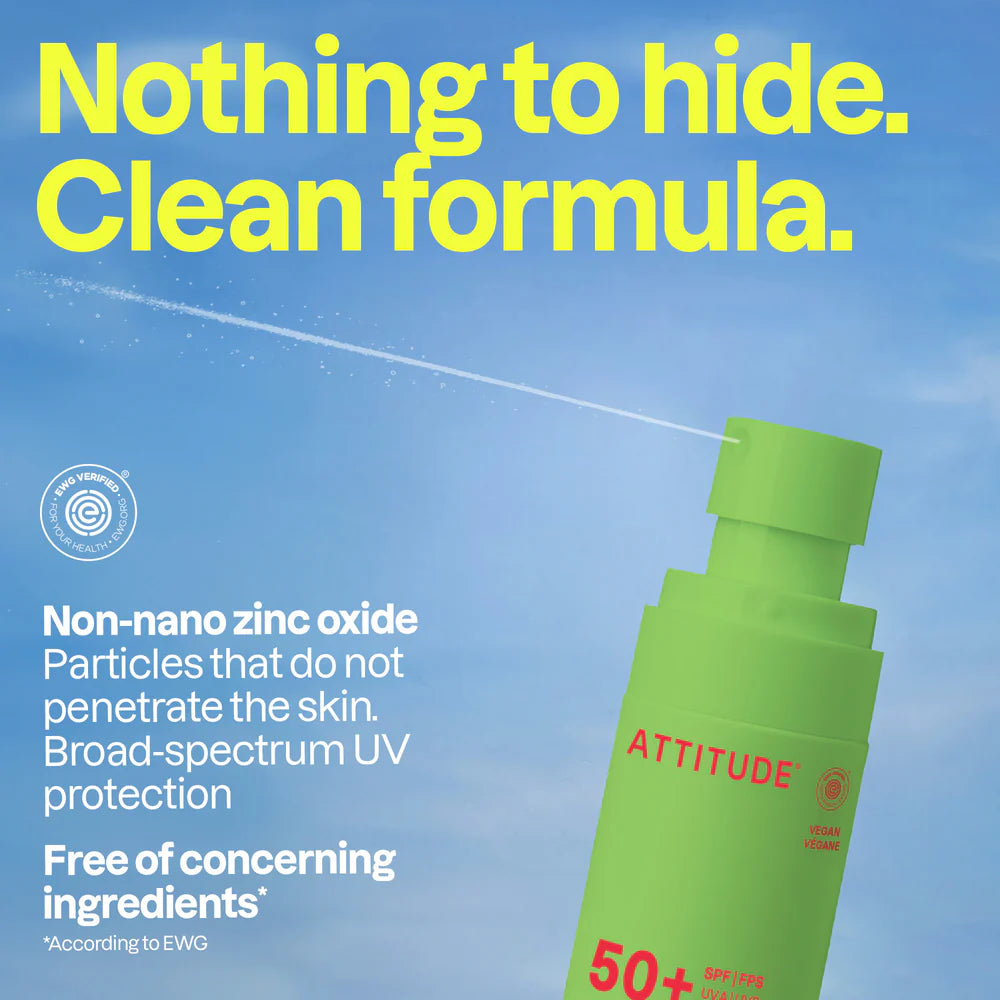 ATTITUDE Bērnu Minerālais Saules Aizsargsprejs SPF 50 Ar Arbūza un Kokosriekstu Aromātu