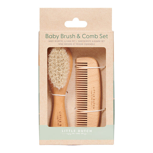 Little Dutch Comb & Brush set wood