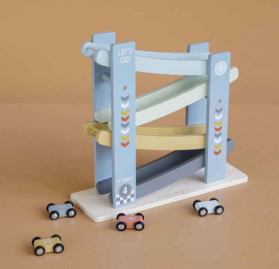 Little Dutch Ramp Racer Cars Blue