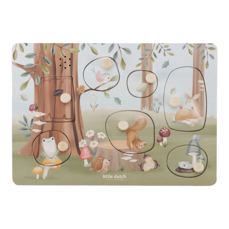 Little Dutch Wooden sound puzzle ´Forest Friends´ FSC