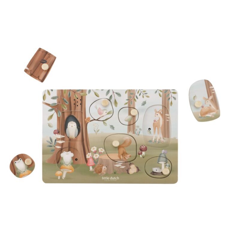 Little Dutch Wooden sound puzzle ´Forest Friends´ FSC