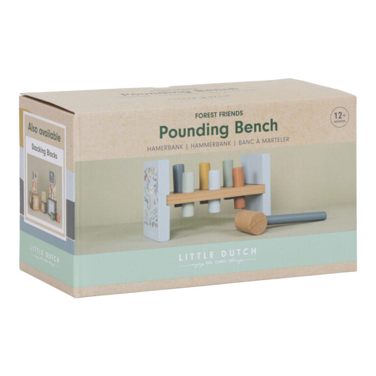 Little Dutch Pounding Bench ´Forest Friends´ FSC