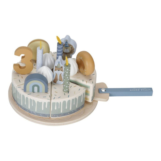 Little Dutch wooden birthday cake ´Blue´ FSC