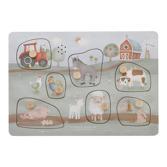 Little Dutch wooden sound puzzle ´Little Farm´ FSC