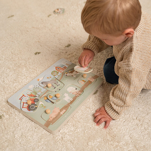 Little Dutch wooden sound puzzle ´Little Farm´ FSC