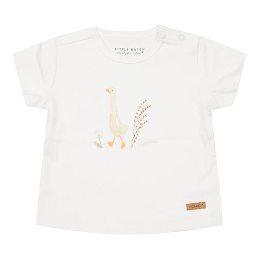 Little Dutch T-shirt short sleeves ´Little Goose Walking White´