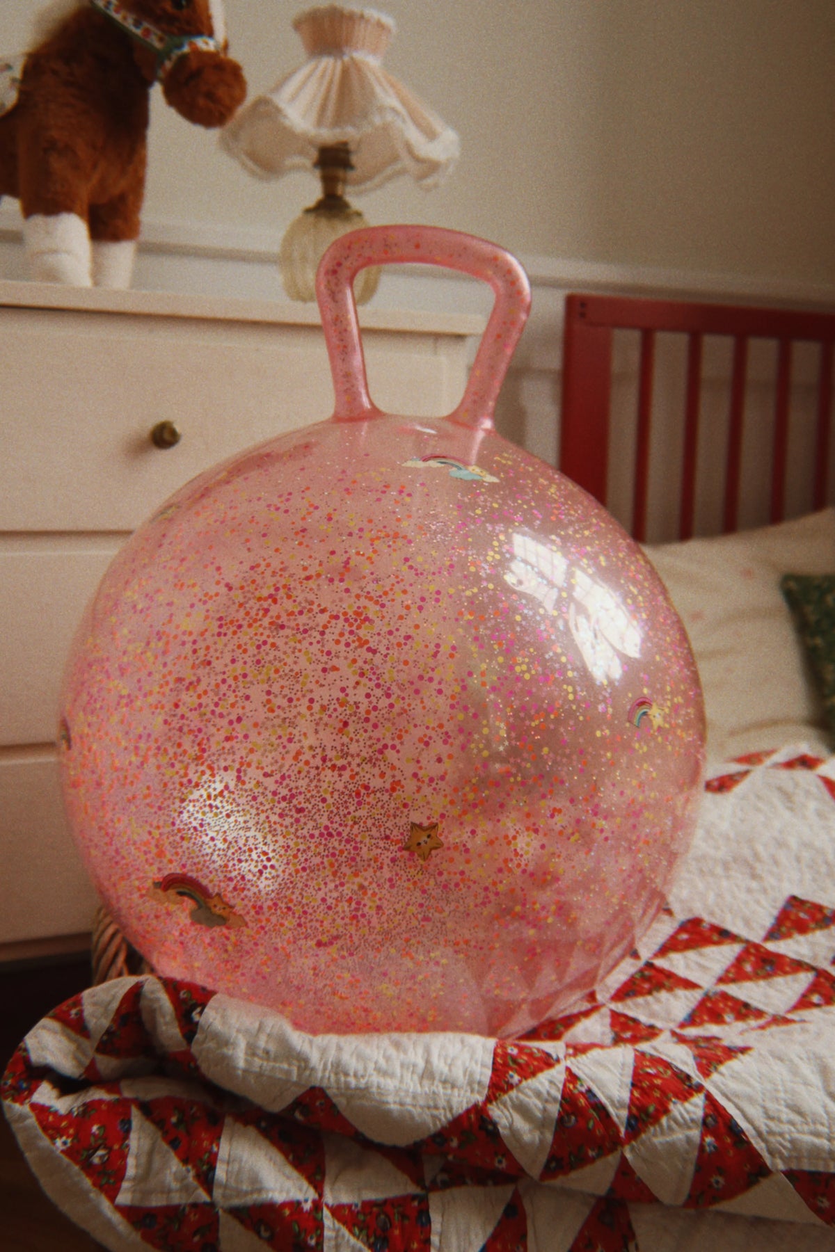 Konges Slojd - GLITTER JUMP BALL Rainbow