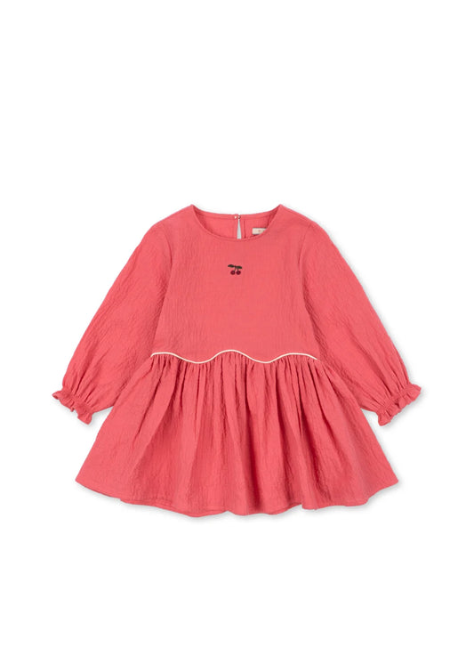 Konges Slojd - Kleita AVA DRESS GOTS - sun kissed coral