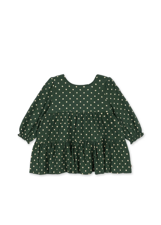 Konges Slojd - Kleita Elin bow dress-  dot marseille