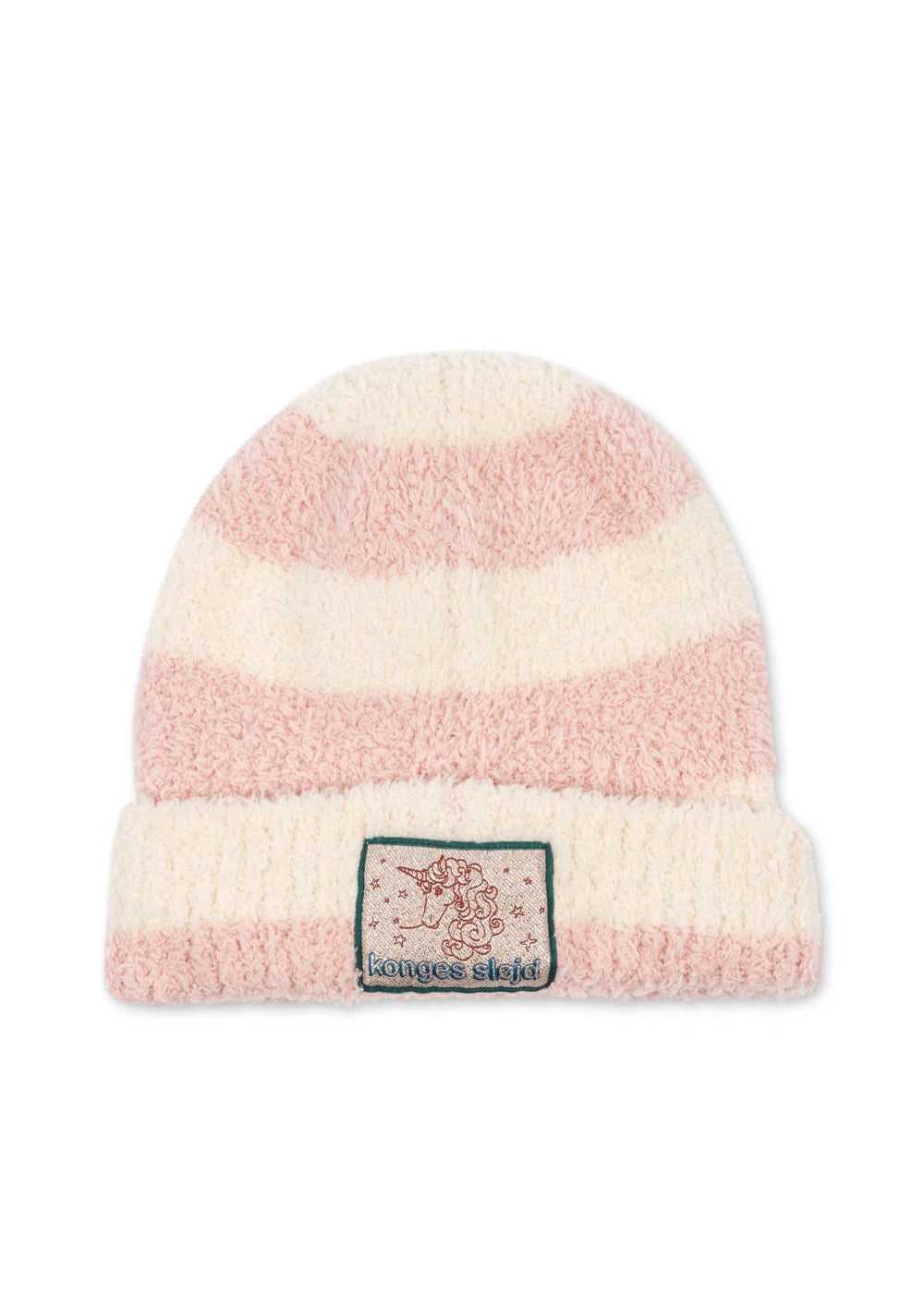 Konges Slojd Mīksta BEANIE cepure - rosy stripe