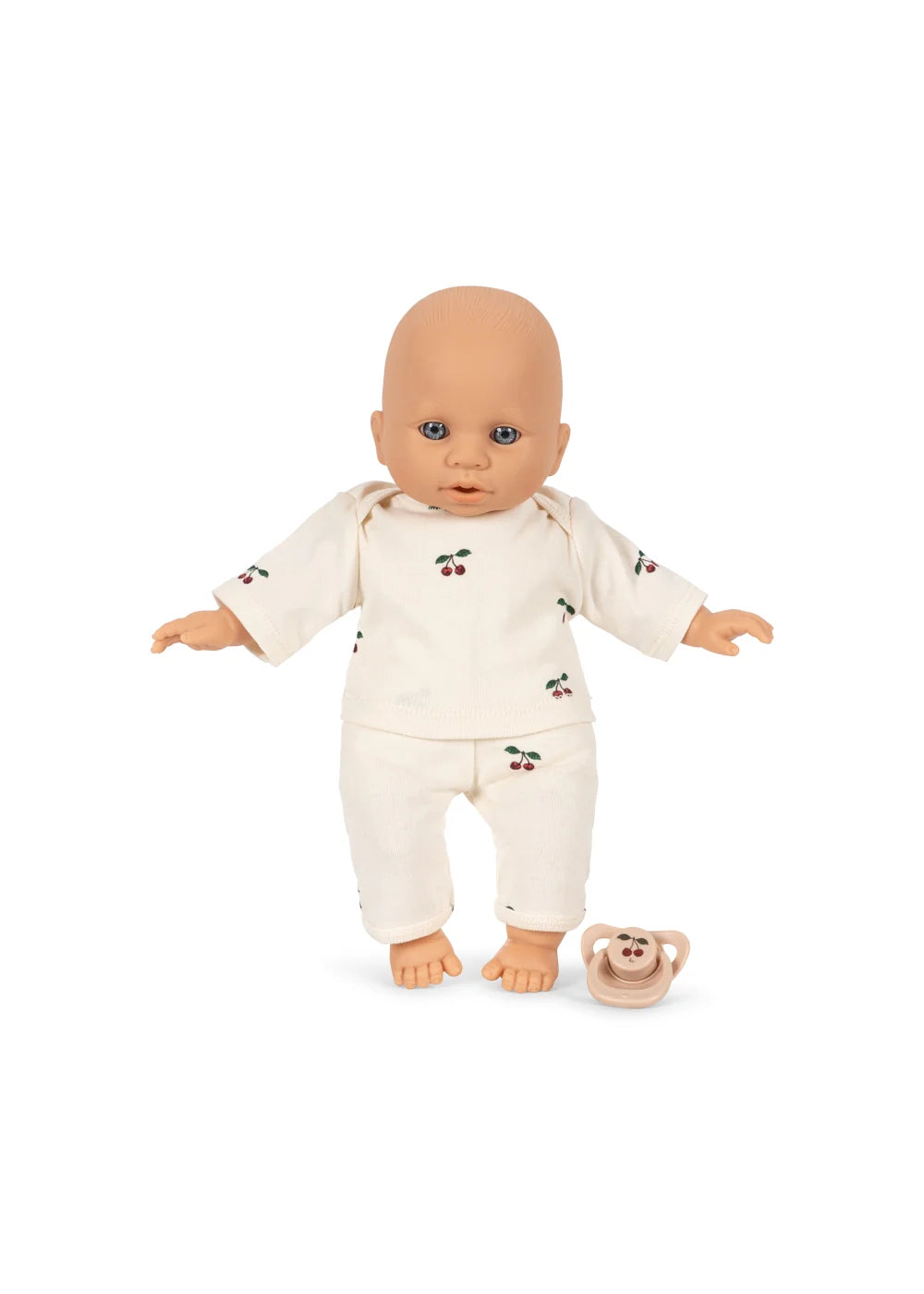 Konges Slojd Poppy doll stroller with doll set - pink check