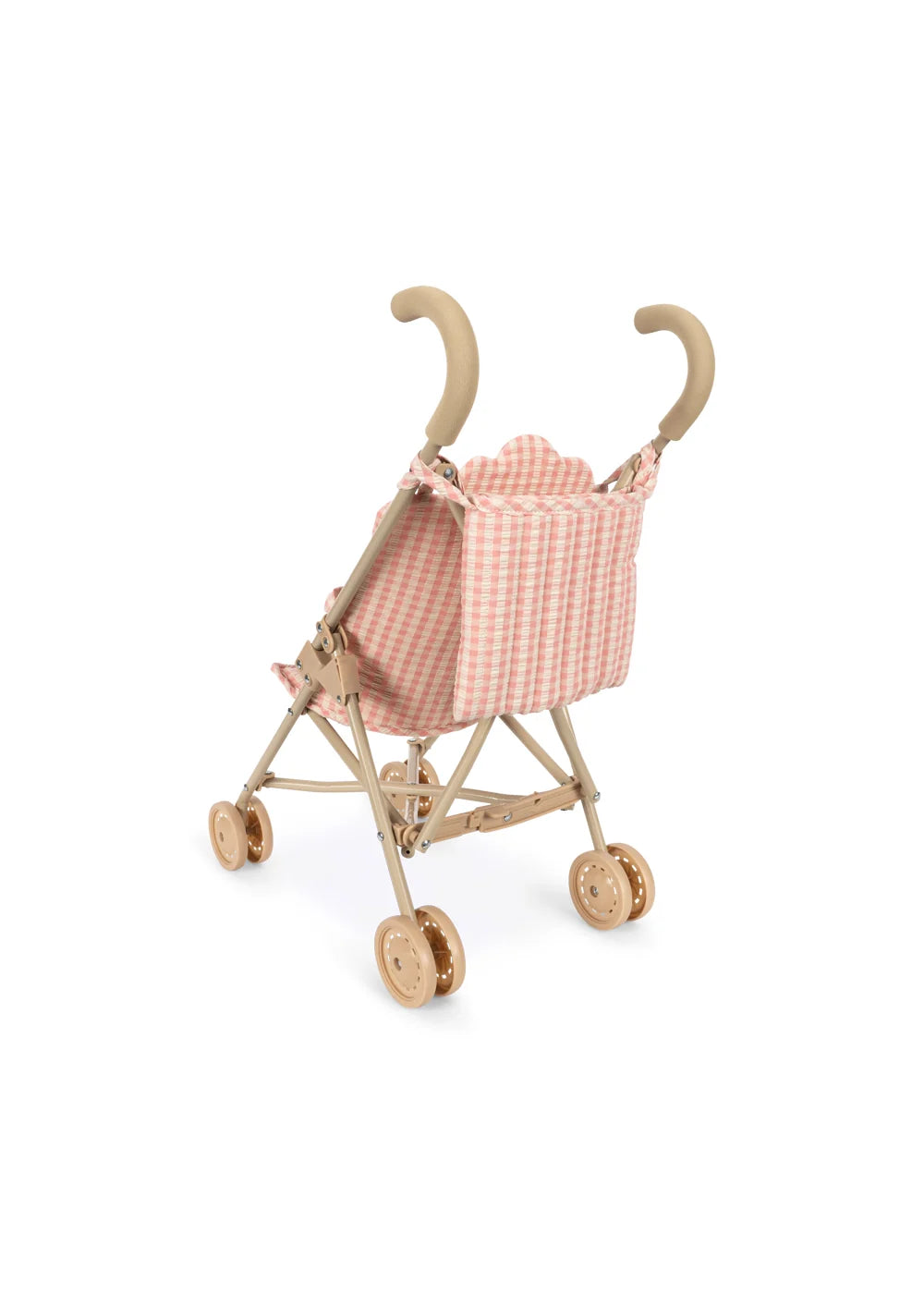 Konges Slojd Poppy doll stroller with doll set - pink check