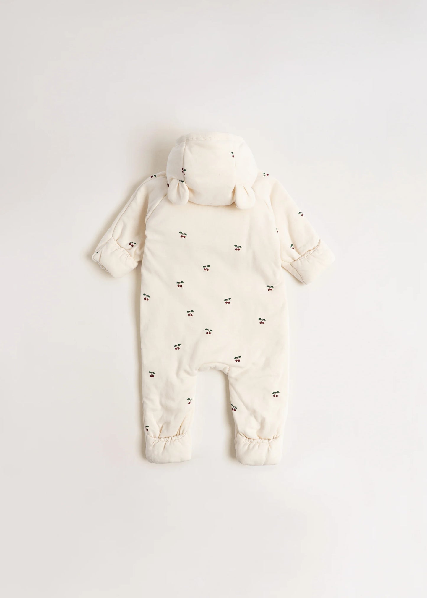 Konges Slojd newborn onesie with hood - Cherry