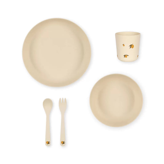 Konges Slojd PLA Dinner Set - Lemon