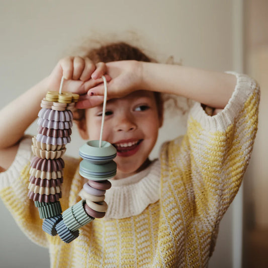 Mushie Lacing Bead Set For Kids