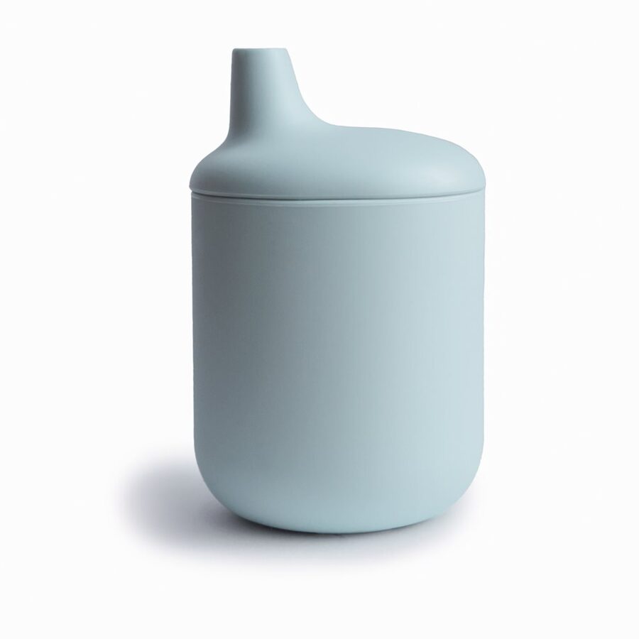 Mushie silikona Sippy Cup Powder Blue
