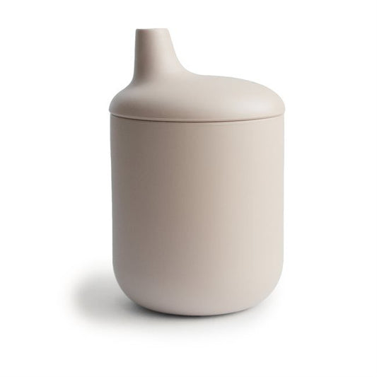 Mushie silikona sippy cup krūzīte Sand