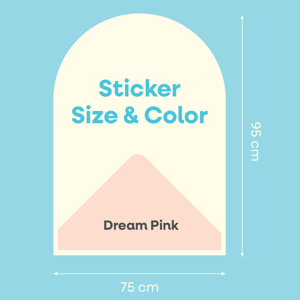 Cleverclixx Magnetic Wall Sticker 95x75 cm - Dream Pink
