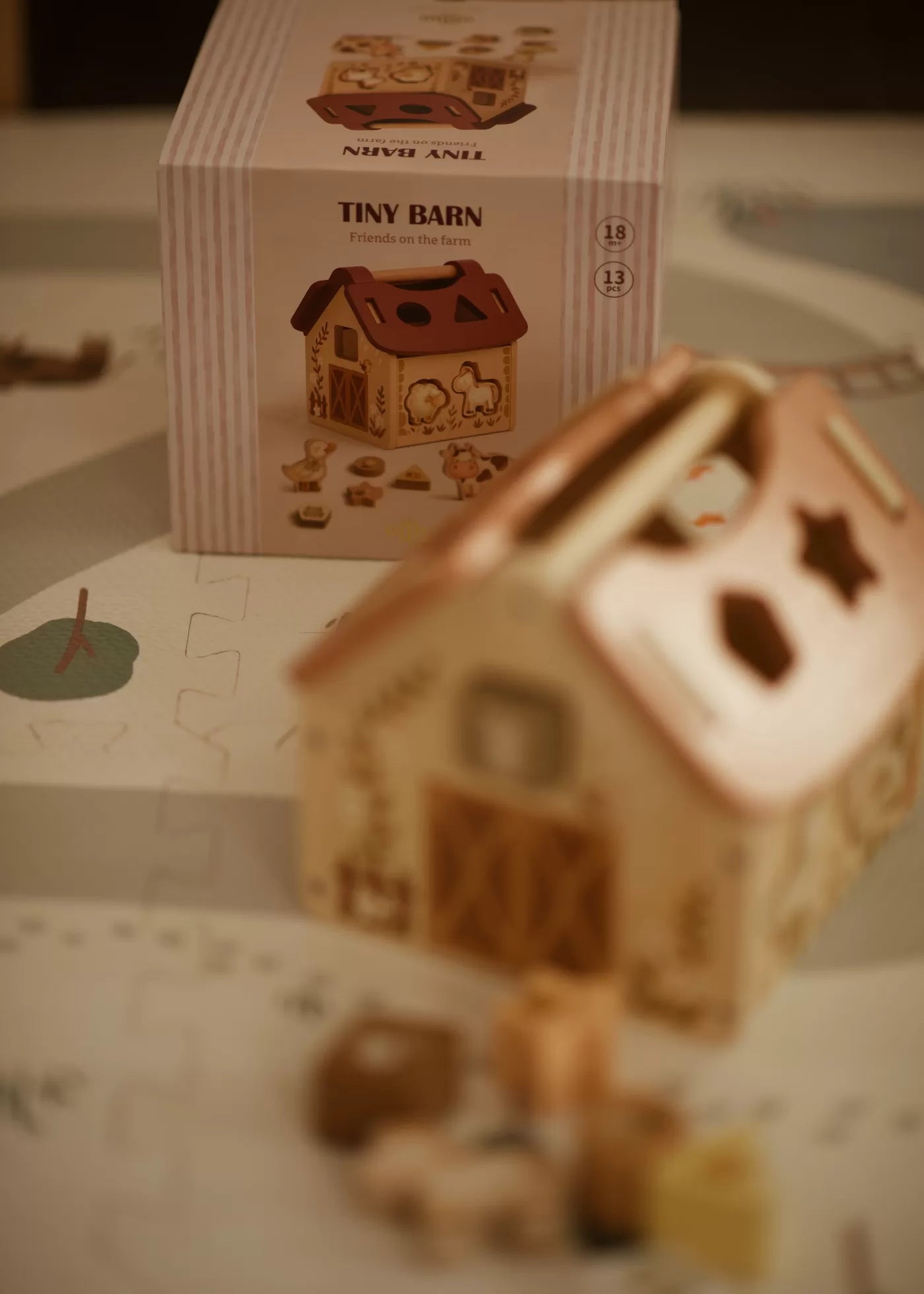 Tiny Barn - Animal Farm - Educational Wooden Puzzle